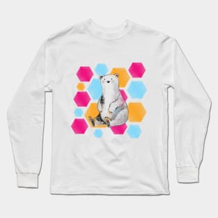 Bear and honeycomb Long Sleeve T-Shirt